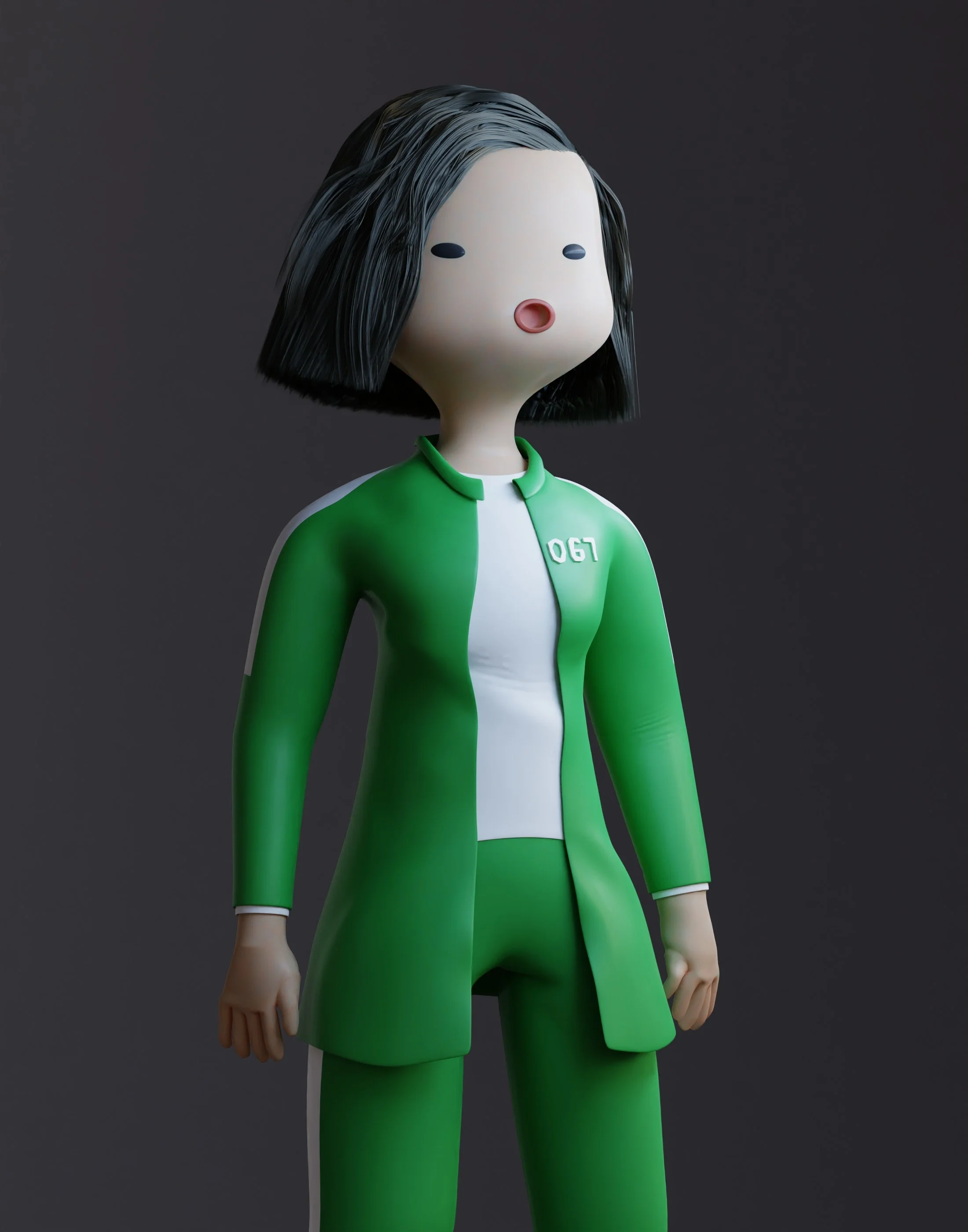 3d avatar green